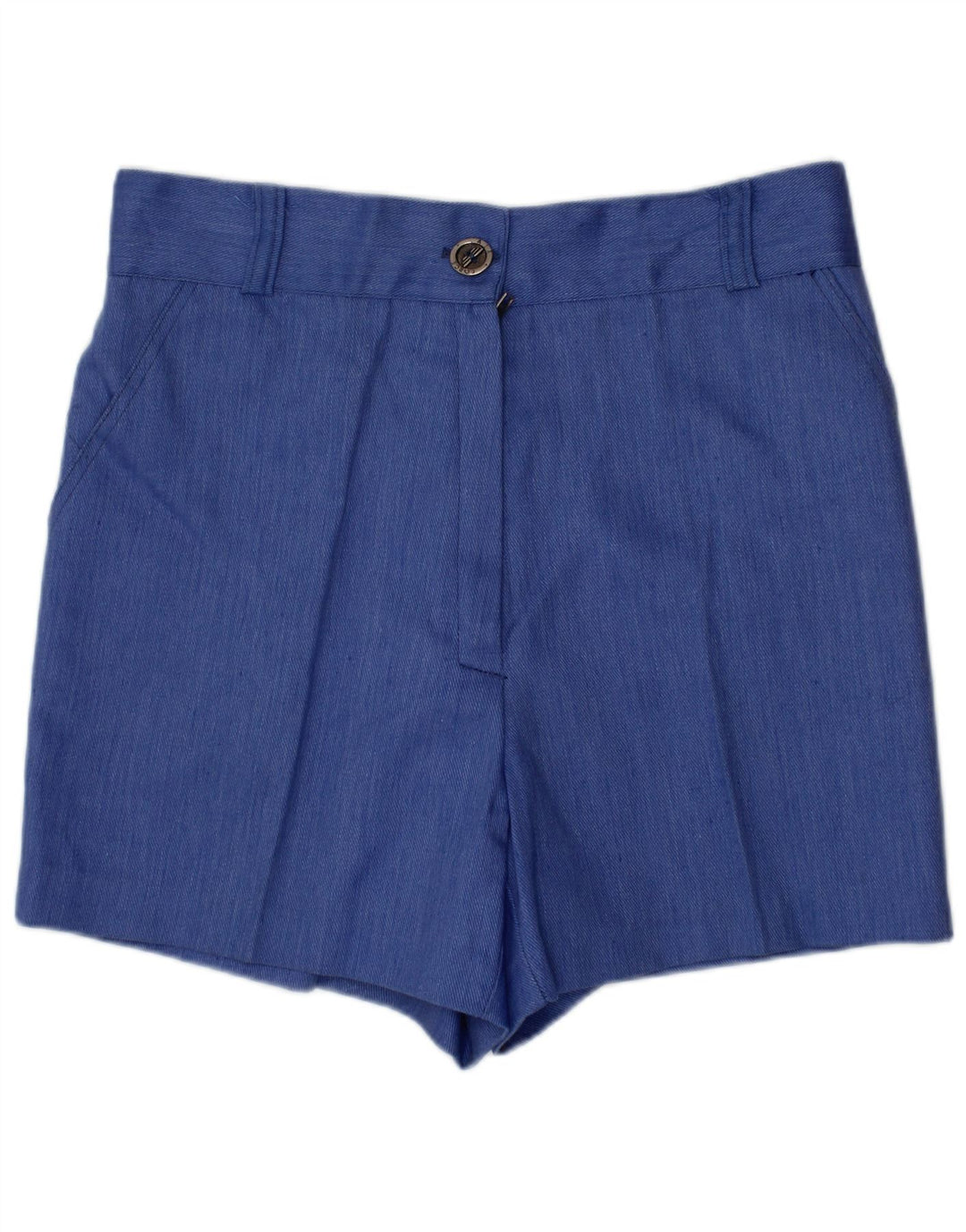 SIVAR Damen Freizeitshorts IT 40 Small W26 Blaue Baumwolle