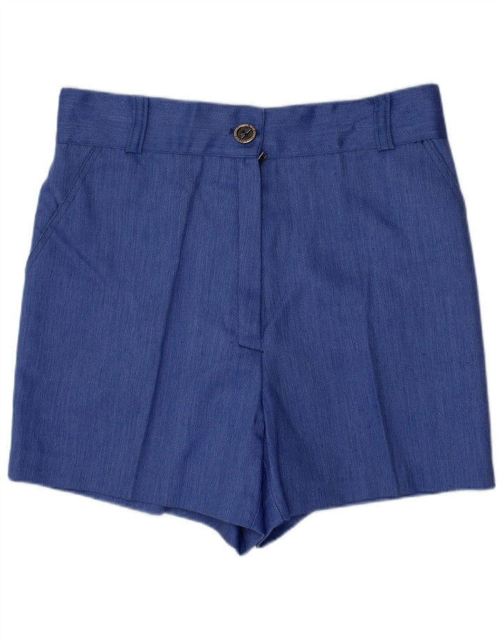 SIVAR Damen Freizeitshorts IT 40 Small W26 Blaue Baumwolle
