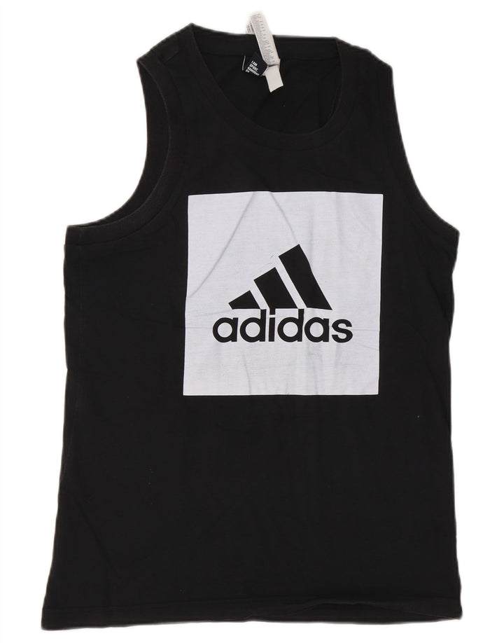 Adidas Herren Graphic Vest Top Small Schwarz Baumwolle