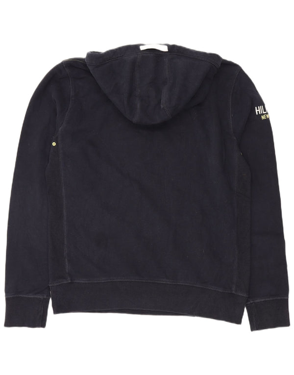 Tommy Hilfiger Damen Vintage Fit Graphic Hoodie Pullover XL Marineblau Baumwolle