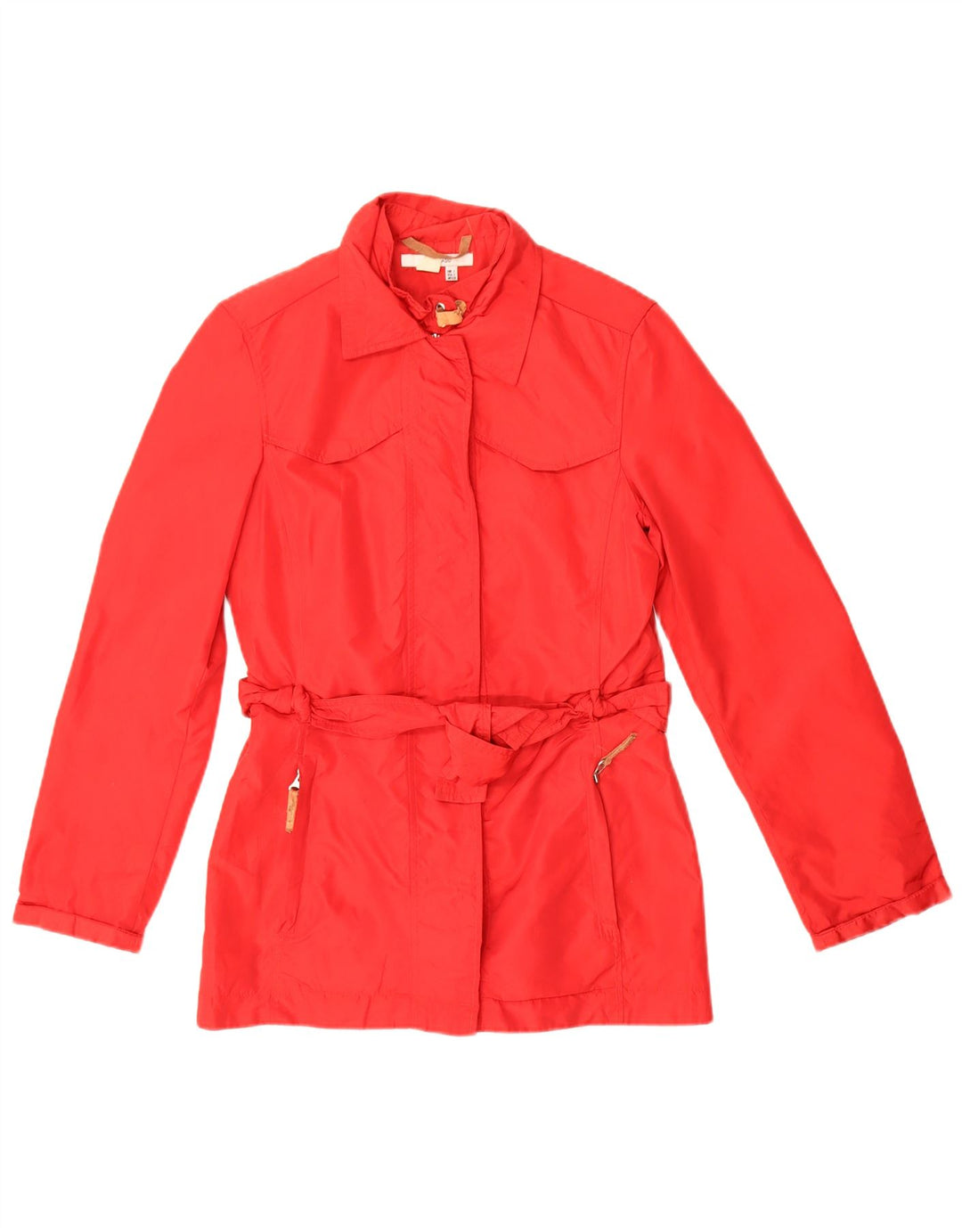 Zara Damen Utility-Jacke UK 10 Small Rotes Nylon