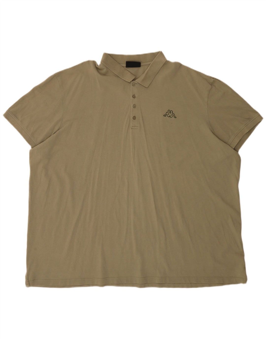 Kappa Herren Poloshirt 6XL Khaki Baumwolle