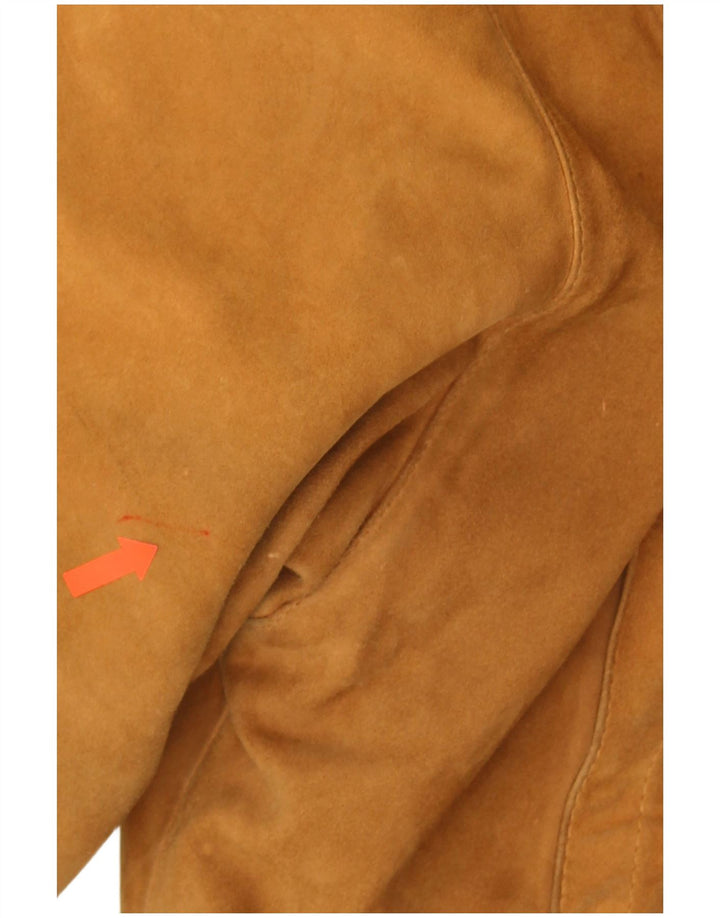 Vintage Herren Wildlederjacke UK 40 Großes braunes Leder