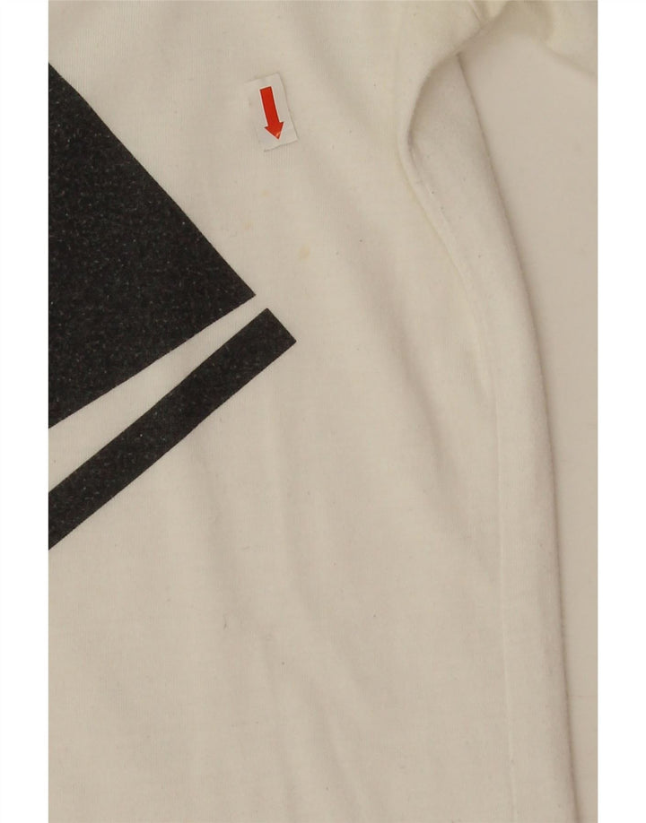 Nike Damen-T-Shirt in Übergröße mit Grafik, UK 6, XS, Weiß, Polyester