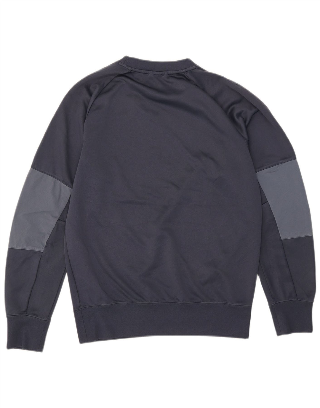 Nike Herren-Sweatshirt mit Grafik, Größe S, Marineblau, Farbblock-Polyester