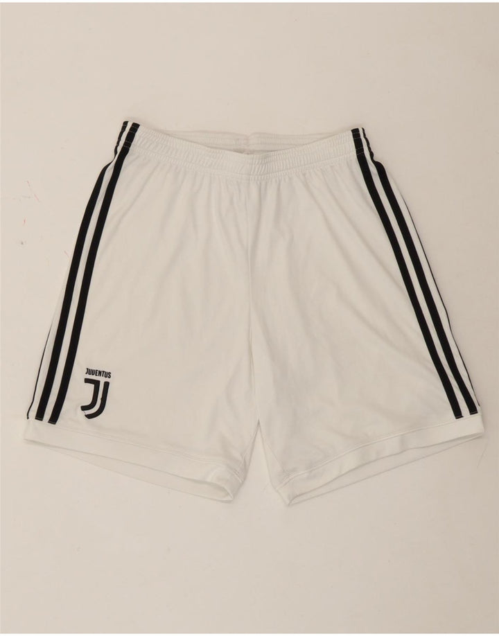 Adidas Damen Juventus Sport Shorts UK 8 Small Weiß Polyester