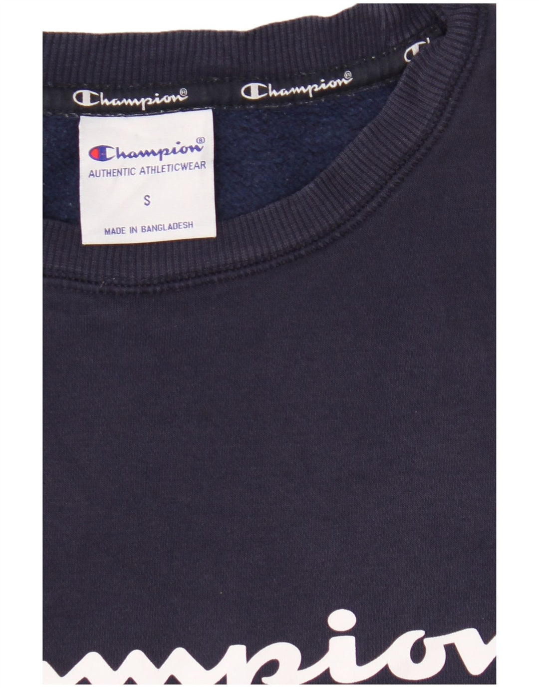 Champion Herren-Sweatshirt mit Grafik, Größe S, marineblau, Baumwolle