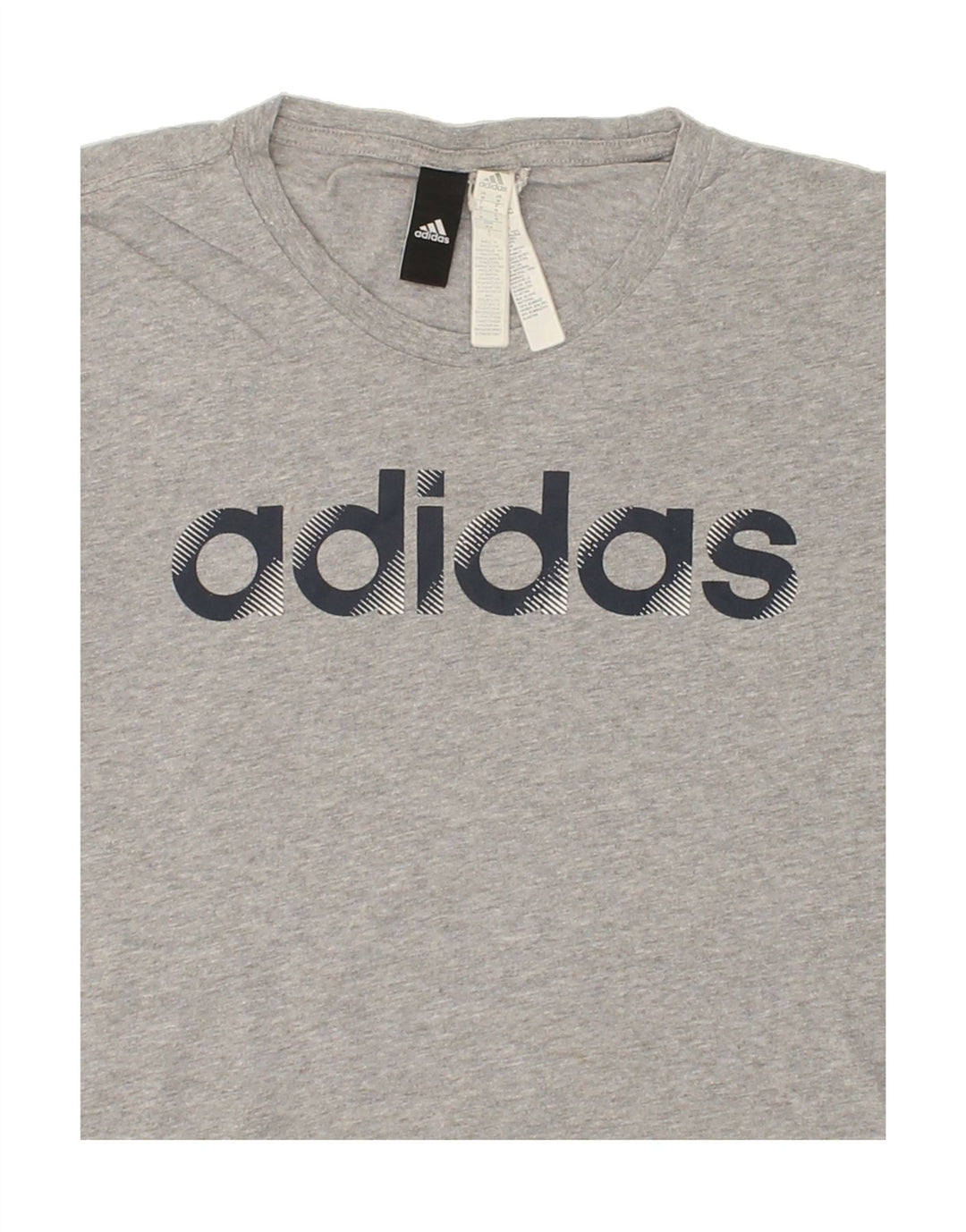 ADIDAS Mens Graphic T-Shirt Top Medium Grey Cotton Vintage Adidas and Second-Hand Adidas from Messina Hembry 