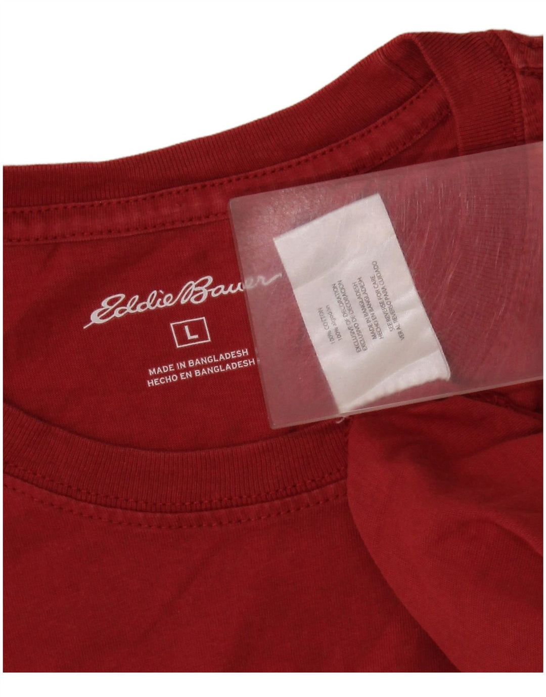 Eddie Bauer Herren T-Shirt Top Große rote Baumwolle