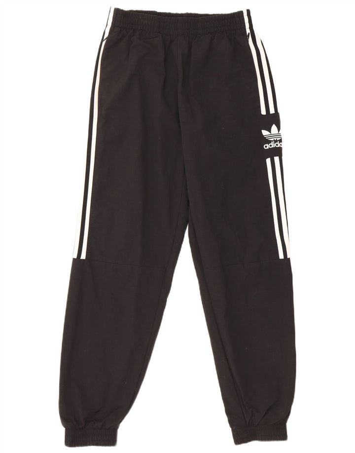 Adidas Herren-Trainingshose, Jogginghose, klein, schwarzes Nylon