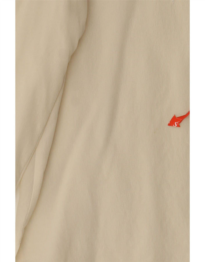 Vintage Damen Loose Fit Hemdbluse UK 10 Small Off White Silk