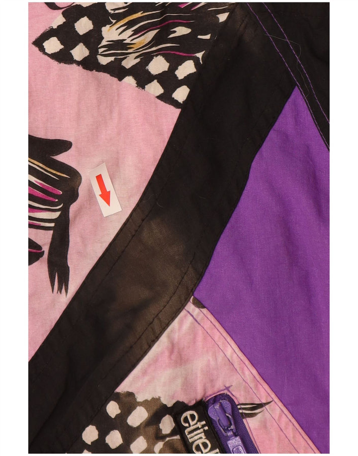 Etirel Damen-Skijacke in Übergröße, UK 10, Größe S, Lila, geometrisches Nylon