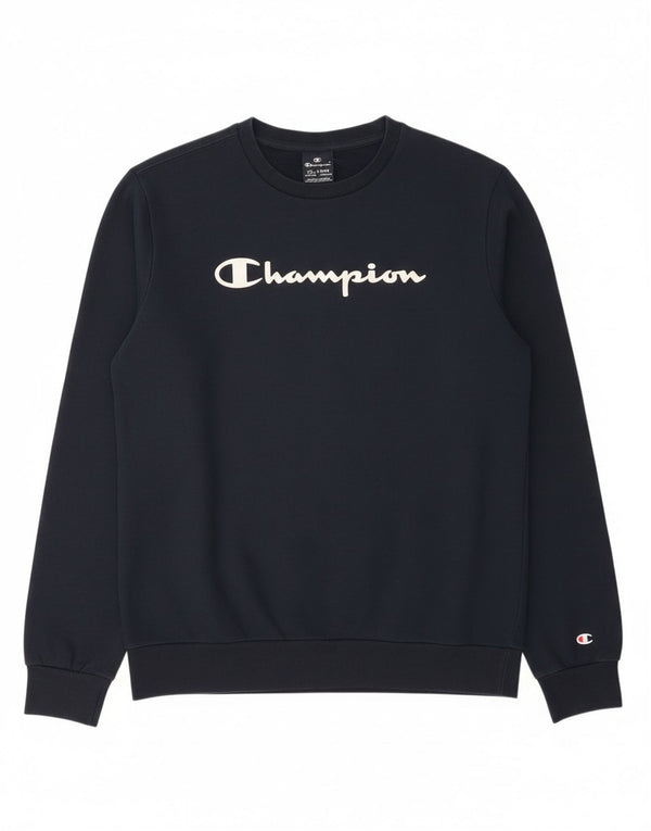 Champion Jungen-Sweatshirt mit Grafik, 15–16 Jahre, 2XL, Marineblau, Baumwolle