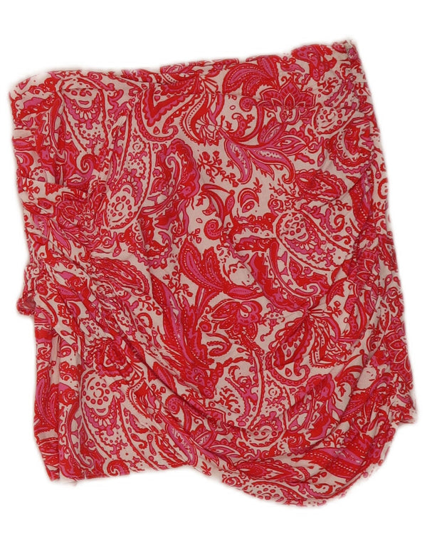 Zara Damen Minirock Medium W28 Rot Paisley