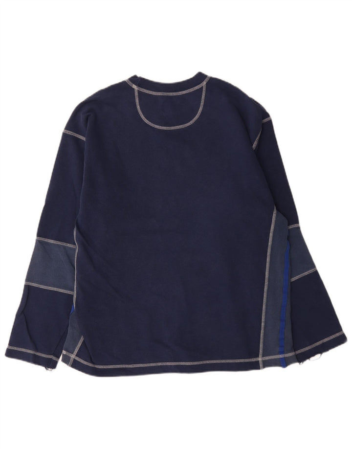 Levi's Herren-Oberteil, langärmelig, mittelgroß, marineblau, Colourblock-Baumwolle