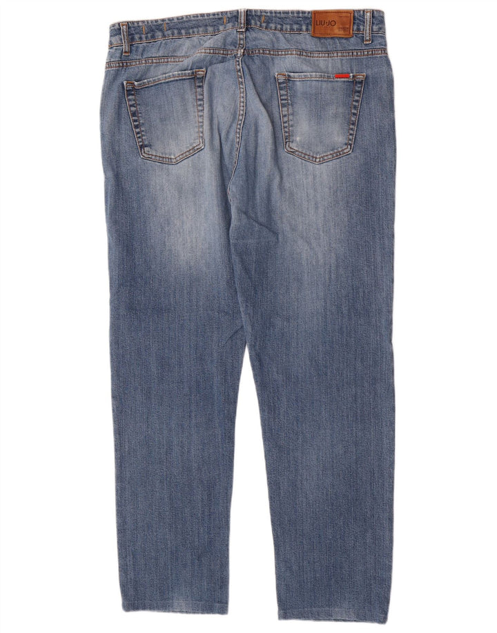 Liu Jo Herren Regular Slim Jeans W38 L31 Blaue Baumwolle