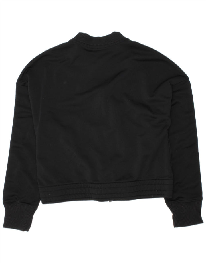 Nike Mädchen-Trainingsanzug-Top-Jacke, 10–11 Jahre, Mittelschwarz, Farbblock