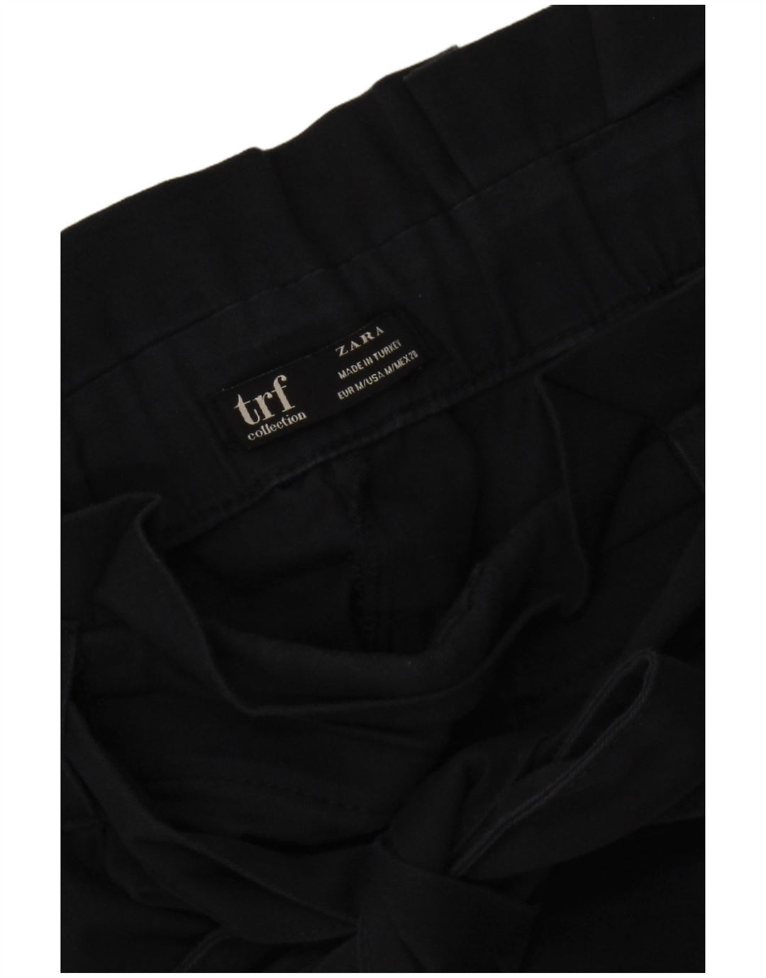 Zara Damen-Chinoshorts mit hoher Taille, mittelgroß, W28, Marineblau