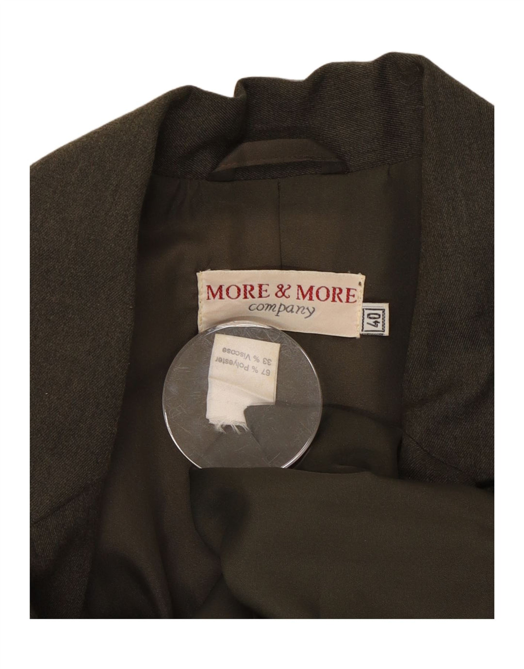 MORE & MORE Damen-Blazerjacke mit 4 Knöpfen, EU 40, mittleres Khaki, Polyester