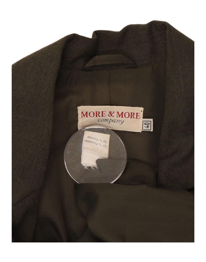 MORE & MORE Damen-Blazerjacke mit 4 Knöpfen, EU 40, mittleres Khaki, Polyester