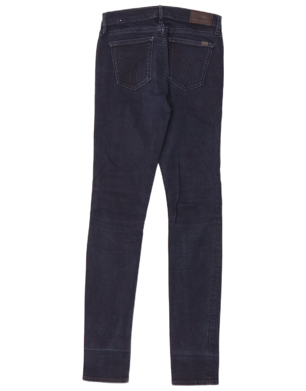 Calvin Klein Damen Mid Rise Skinny Jeans W26 L32 Blaue Baumwolle
