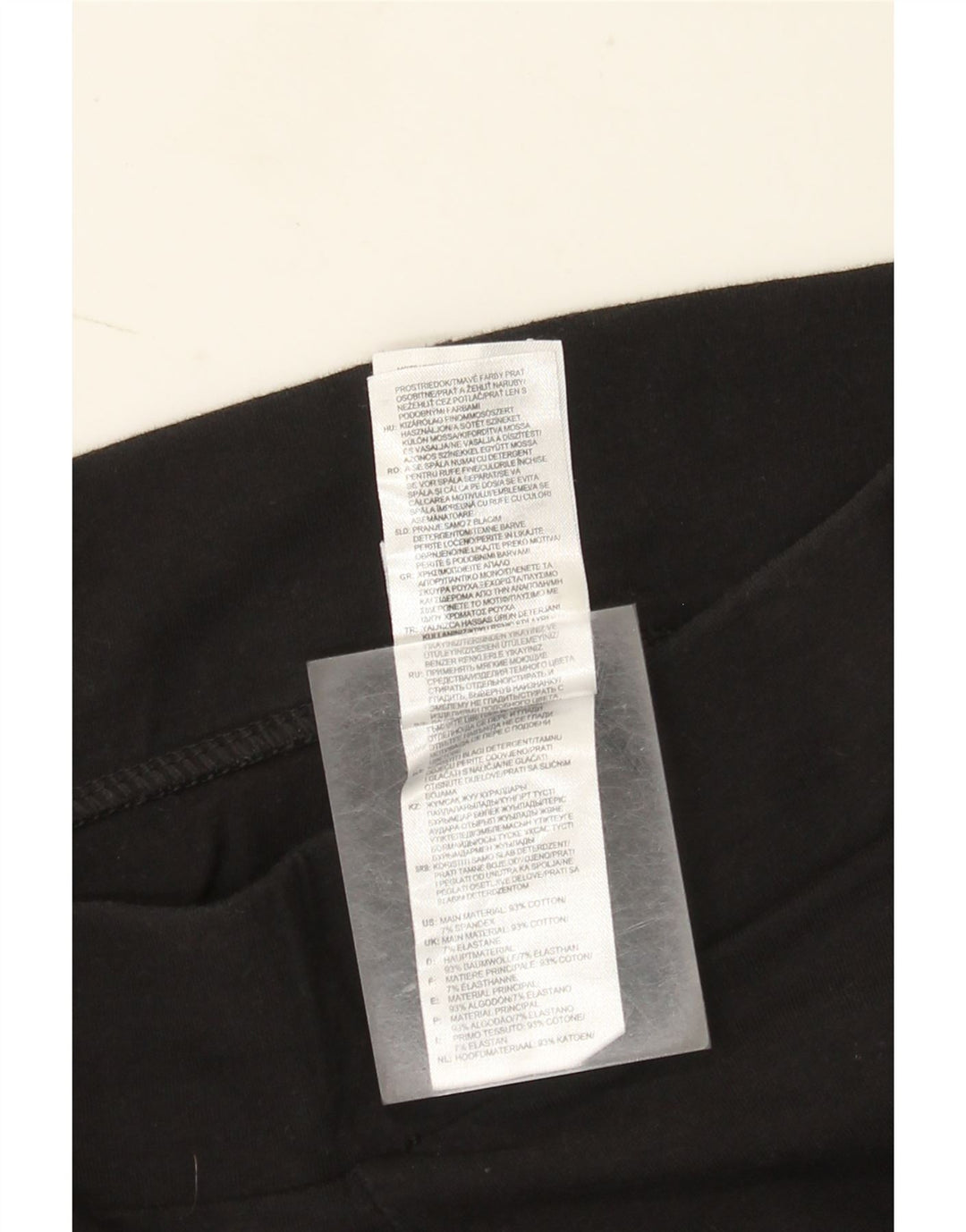 Adidas Damen Leggings UK 10 Small Schwarz Baumwolle