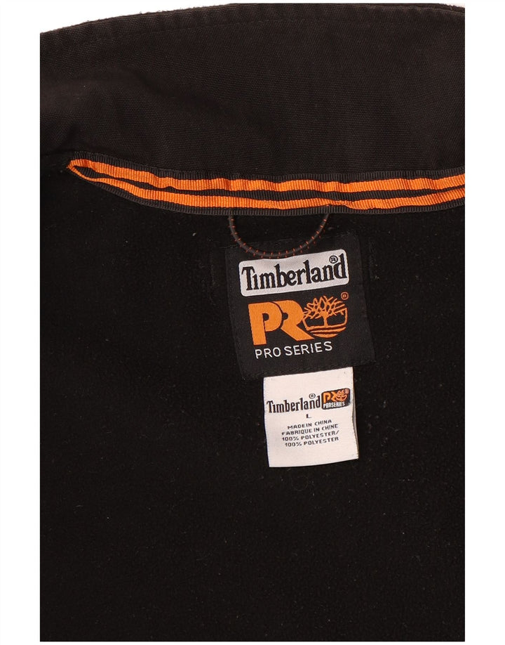 Timberland Herren Fleecejacke UK 40 Large Schwarz Polyester