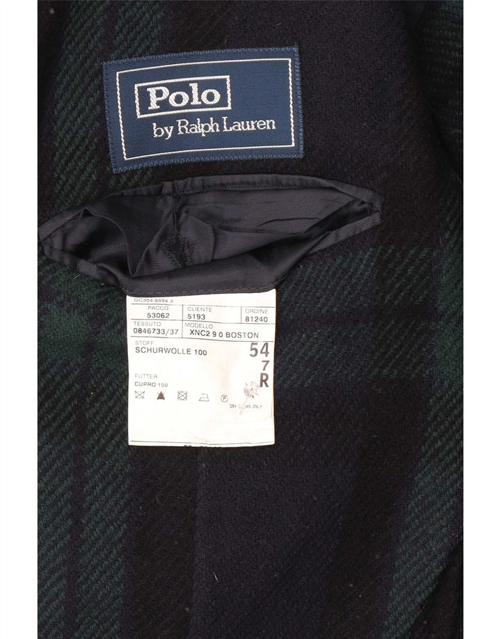 Polo Ralph Lauren Herren-Blazer mit 3 Knöpfen, EU 54, 2XL, Marineblau, kariert