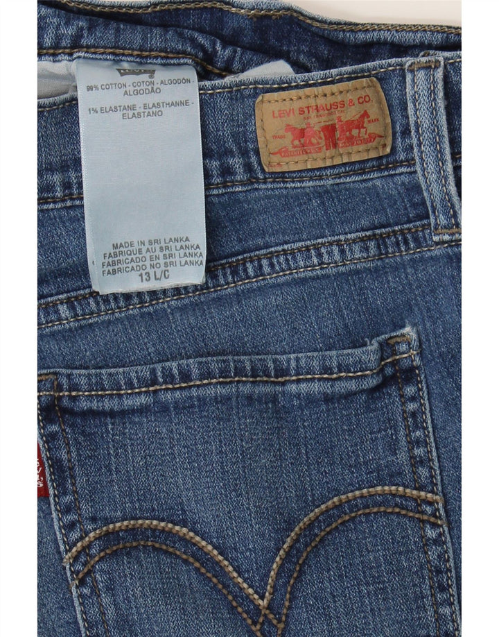 LEVI'S Womens 524 Super Low Slim Jeans US 13 Large W32 L33 Blue Cotton Vintage Levi's and Second-Hand Levi's from Messina Hembry 