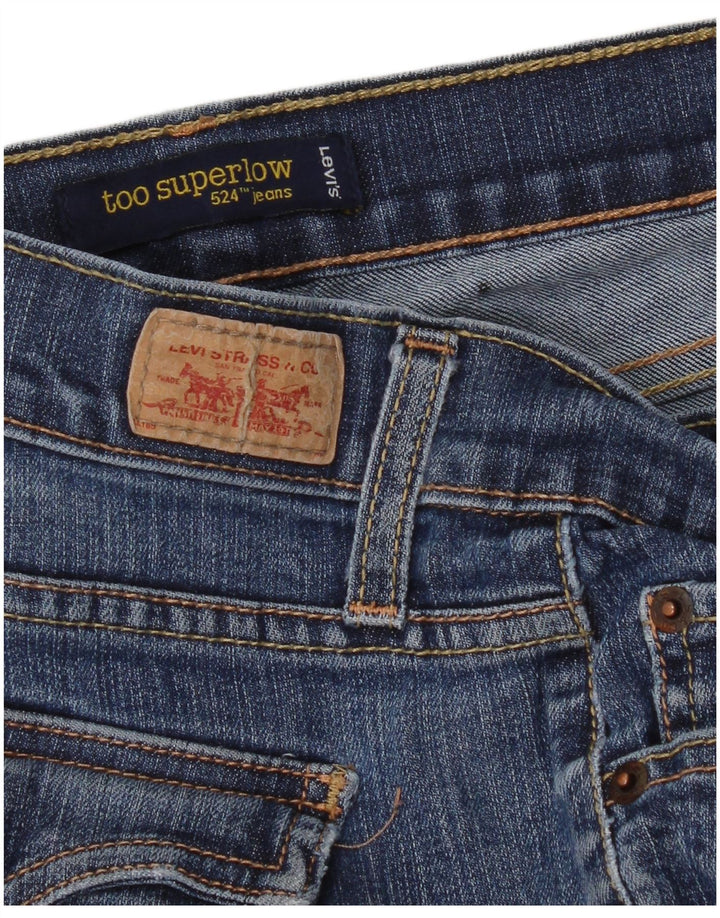 Levi's Damen 524 Super Low Skinny Jeans W36 L31 Blau
