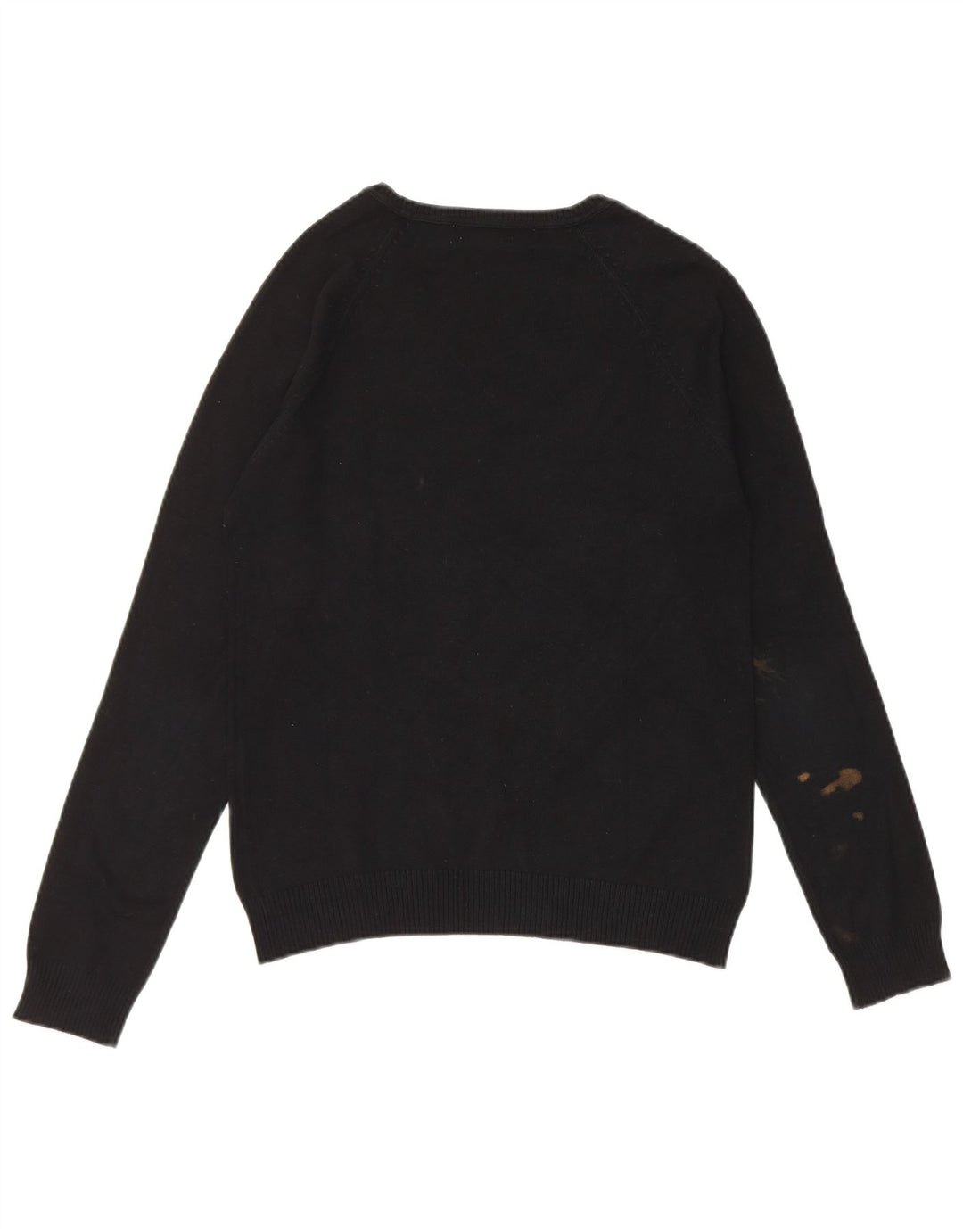 Zara Damen-Pullover mit V-Ausschnitt, Gr. 14, Schwarz