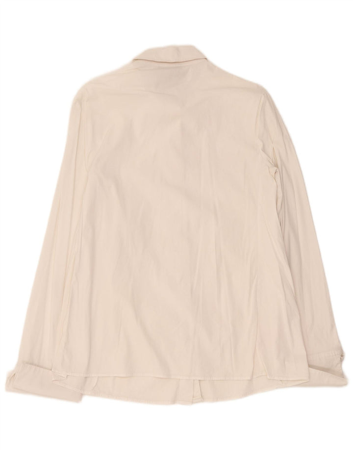 Emporio Armani Damen formelles Hemd IT 44 Mittelweiß