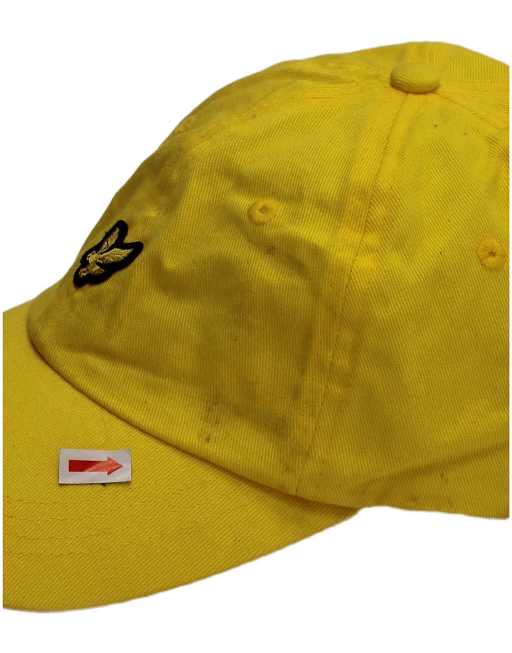 LYLE & SCOTT Herren-Baseballkappe mit Grafik, Einheitsgröße, gelbe Baumwolle, klassisch