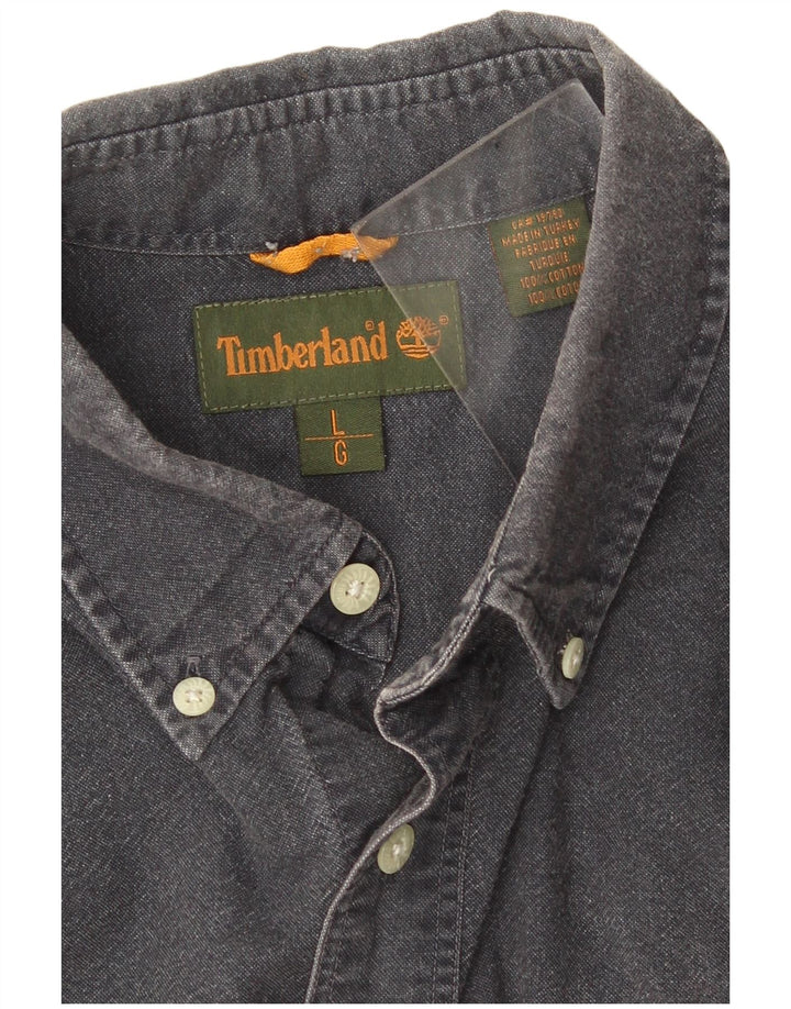 Timberland Herren-Hemd, groß, marineblau, Baumwolle