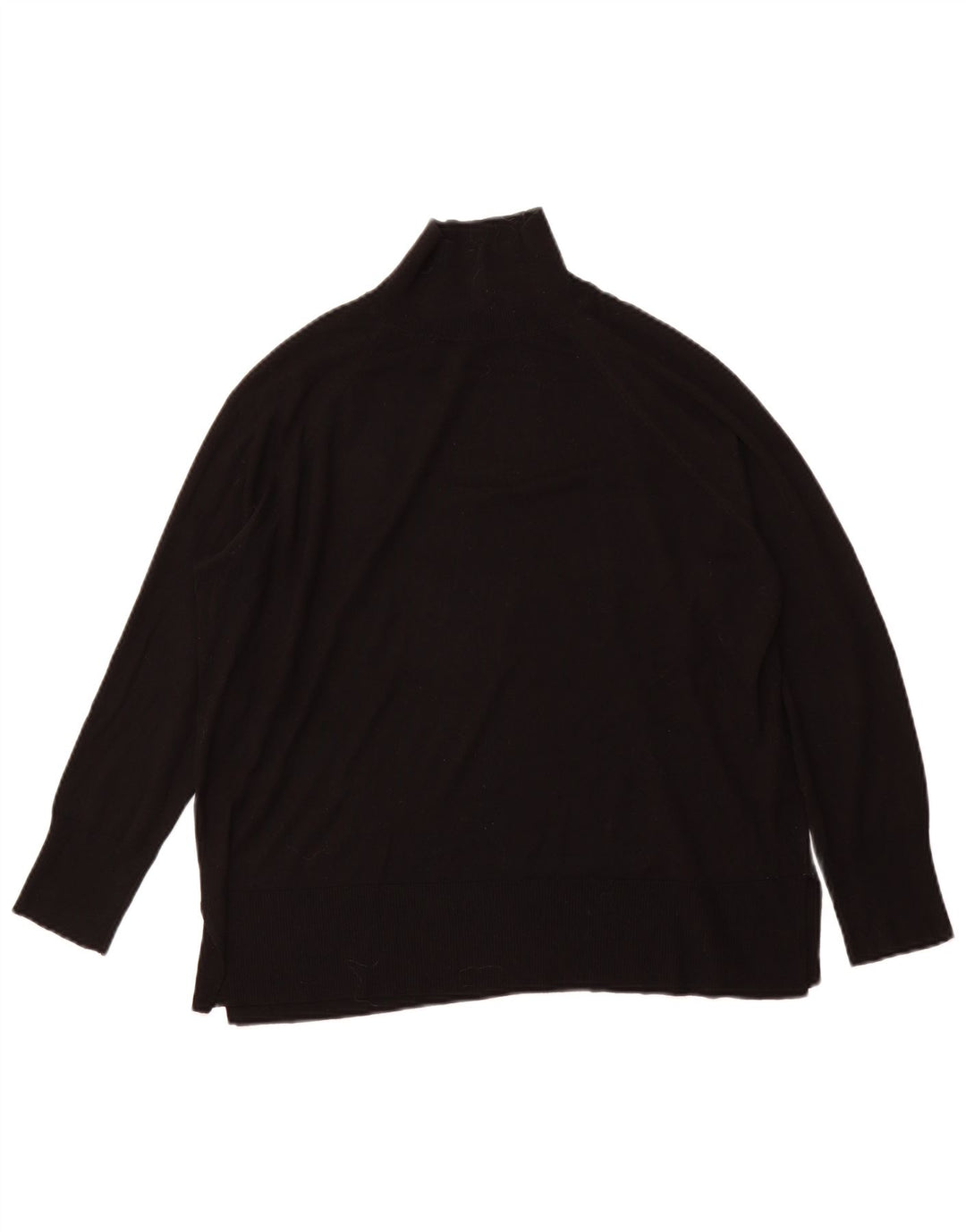 ZARA Womens Turtle Neck Jumper Sweater UK 16 Large Black Striped