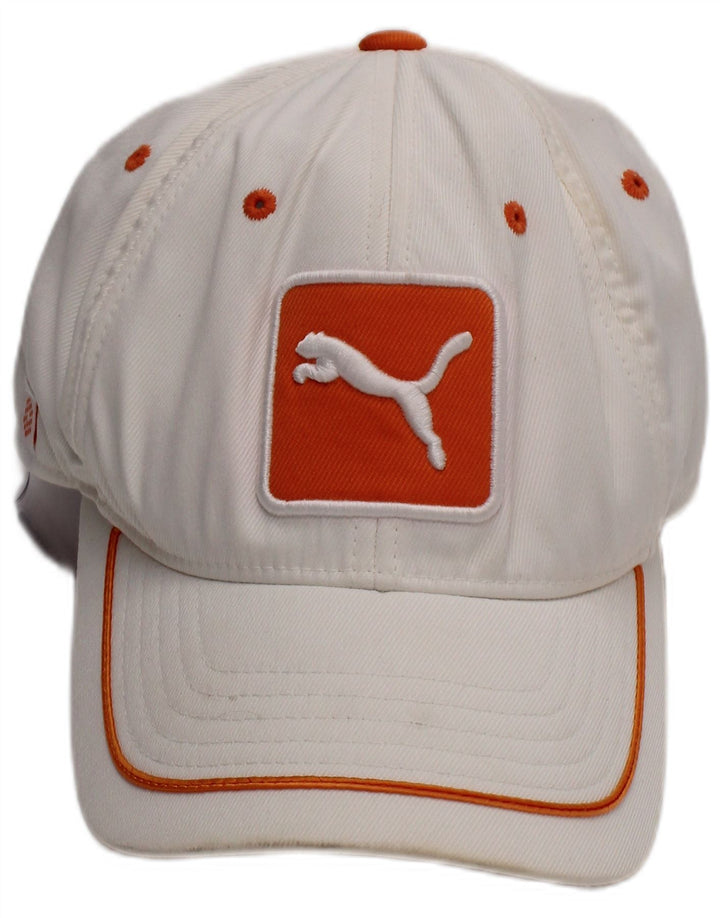 Puma Herren-Baseballkappe mit Grafik, Einheitsgröße, weißes Polyester