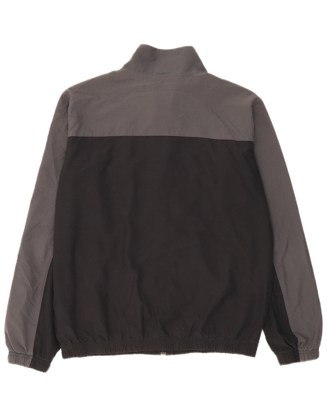 Nike Herren-Trainingsanzug-Topjacke, großes graues Colourblock-Polyester
