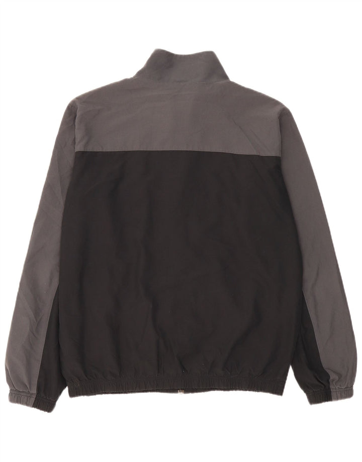 Nike Herren-Trainingsanzug-Topjacke, großes graues Colourblock-Polyester