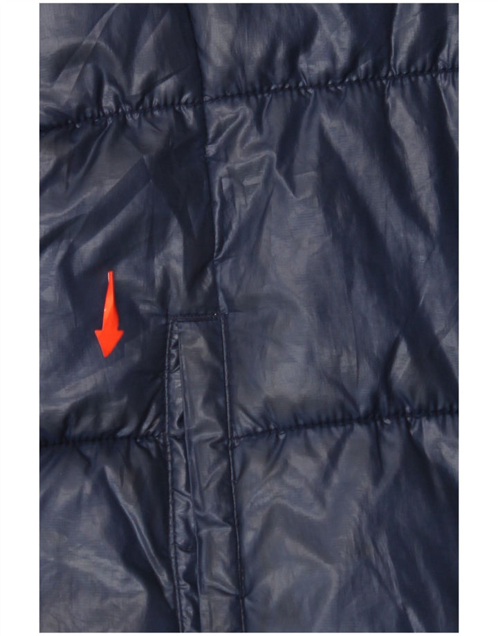 LEVI'S wattierte Mädchenjacke mit Kapuze, 11–12 Jahre, marineblaues Polyester