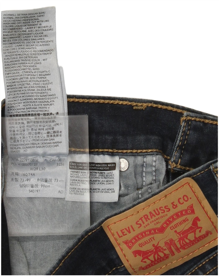 Levi's Damen Skinny Jeans W29 L30 Marineblaue Baumwolle