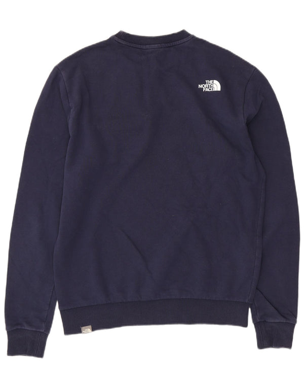 THE NORTH FACE Herren-Sweatshirt-Pullover aus mittelblauer Colourblock-Baumwolle in Marineblau