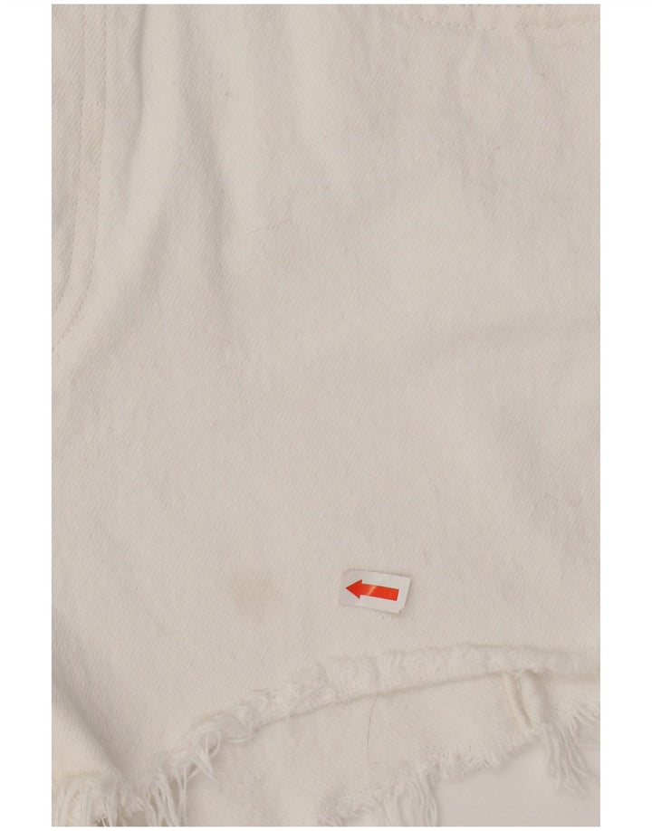 LEVI'S Damen 501 Jeansshorts W27 mittelweiße Baumwolle