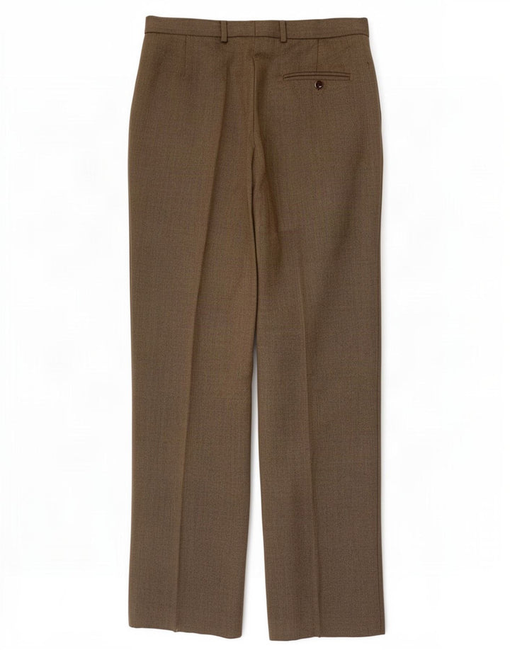 Marks & Spencer Herren-Anzughose in normaler Passform, W32, L31, beige Wolle