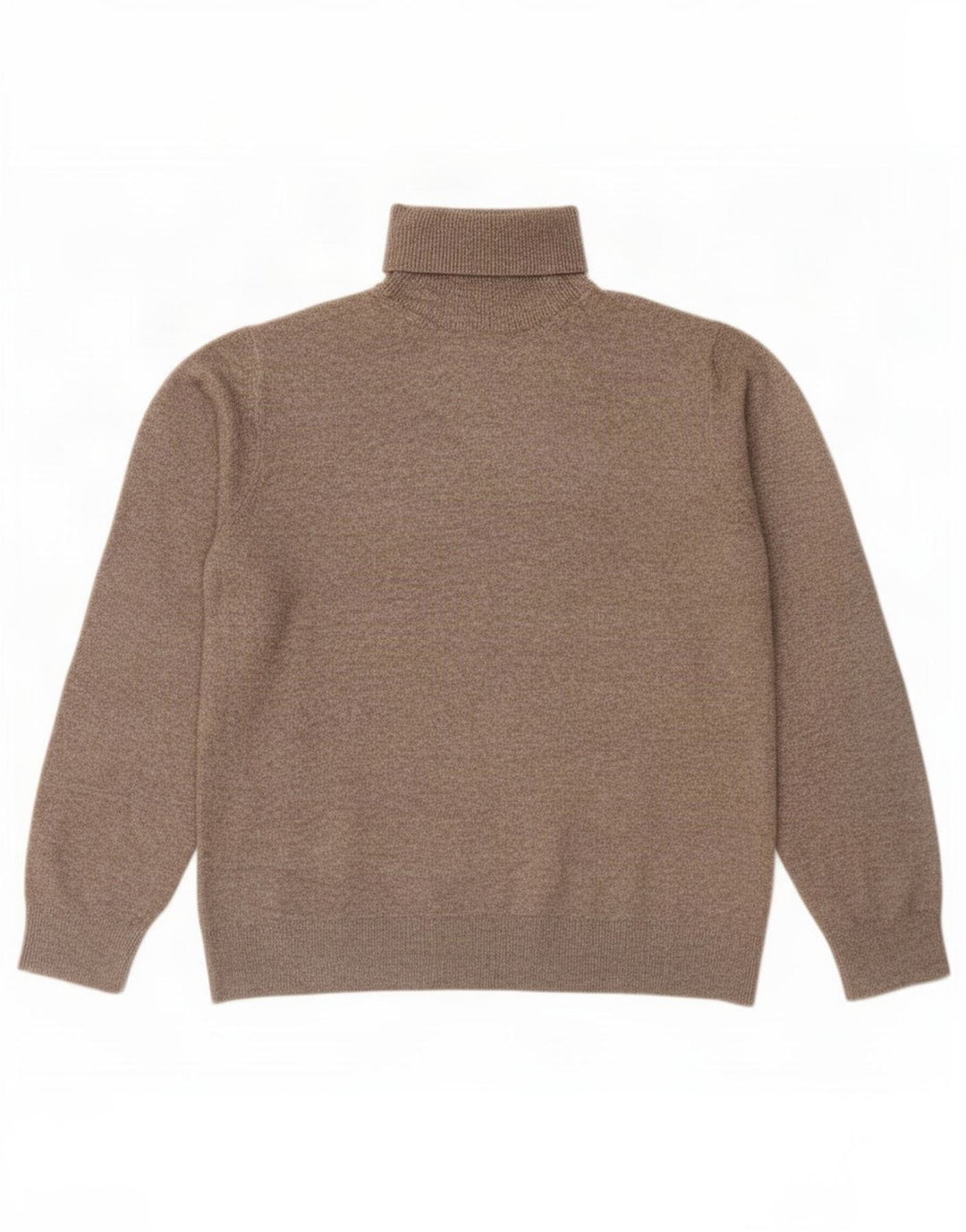 Marks & Spencer Herren-Rollkragenpullover aus mittelbraunem Polyester
