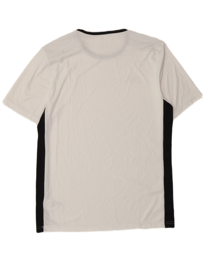Adidas Herren Aeroready T-Shirt Top Mittelweißes Colourblock-Polyester