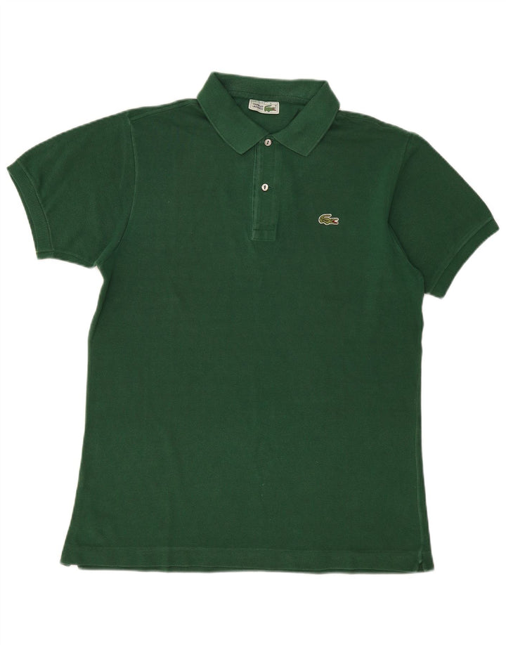 Lacoste Herren-Poloshirt, Größe 5, große grüne Baumwolle
