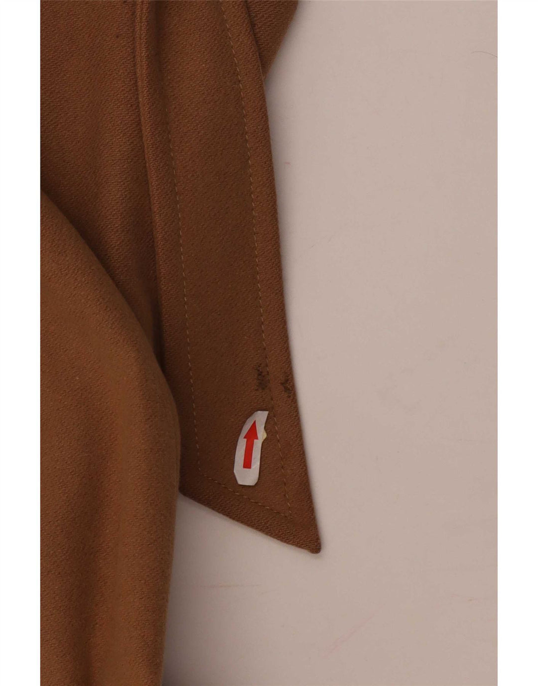 Benetton Damen Zweireihiger Mantel IT 44 Mittelbeige Wolle