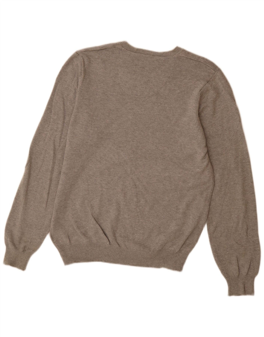 Marks & Spencer Herren Blue Harbor V-Ausschnitt Pullover Pullover Small Grau meliert