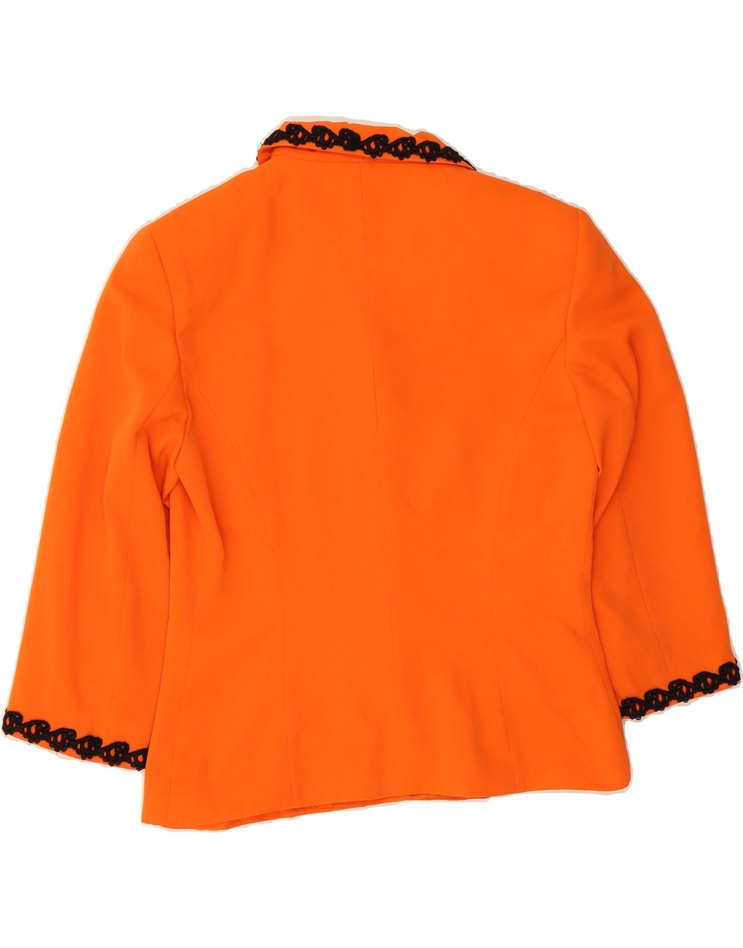 LAURA BIAGIOTTI Womens 3 Button Blazer Jacket IT 46 Large Orange Vintage Laura Biagiotti and Second-Hand Laura Biagiotti from Messina Hembry 