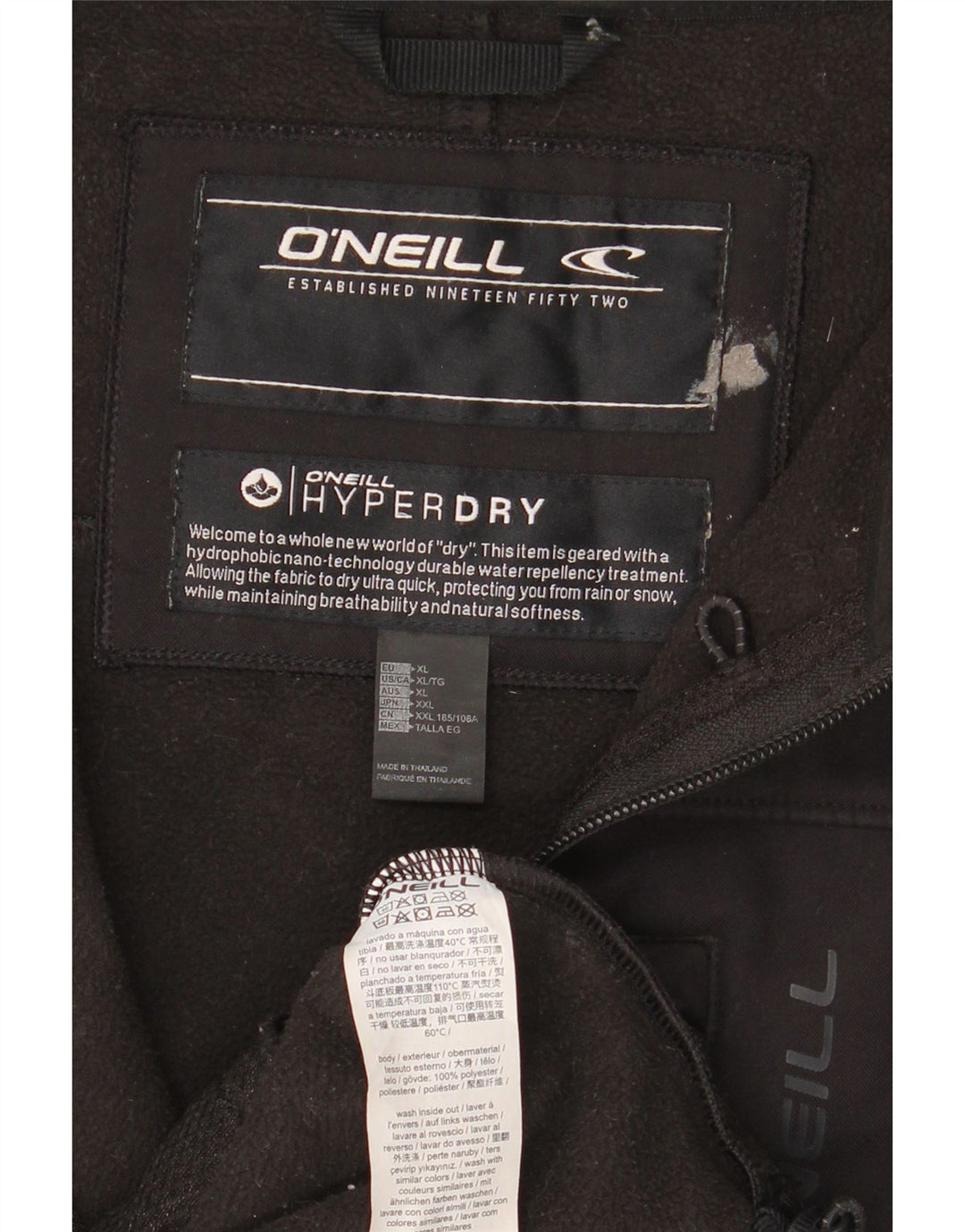 O'Neill Herren Windjacke UK 42 XL Schwarz Polyester